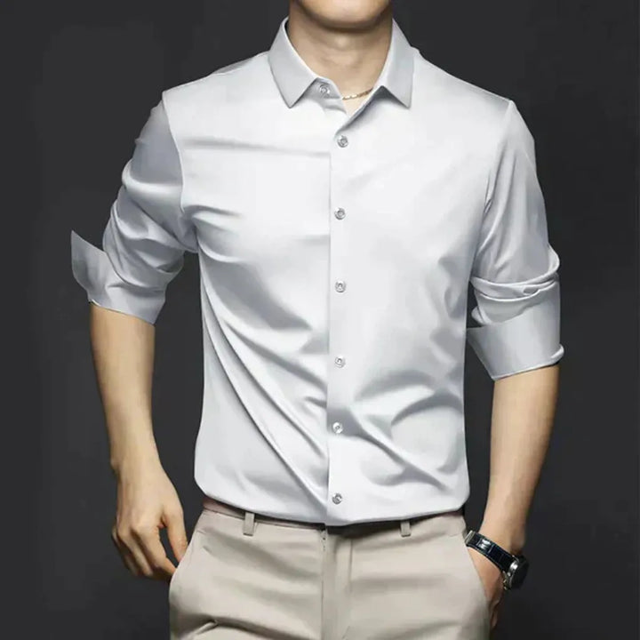 Camisa de Vestir Sin Arrugas para Hombres – Estilosa y de Bajo Mantenimiento
