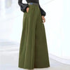 Pantalones de Pierna Ancha para Mujeres – Elegancia de Color Sólido para Cada Ocasión