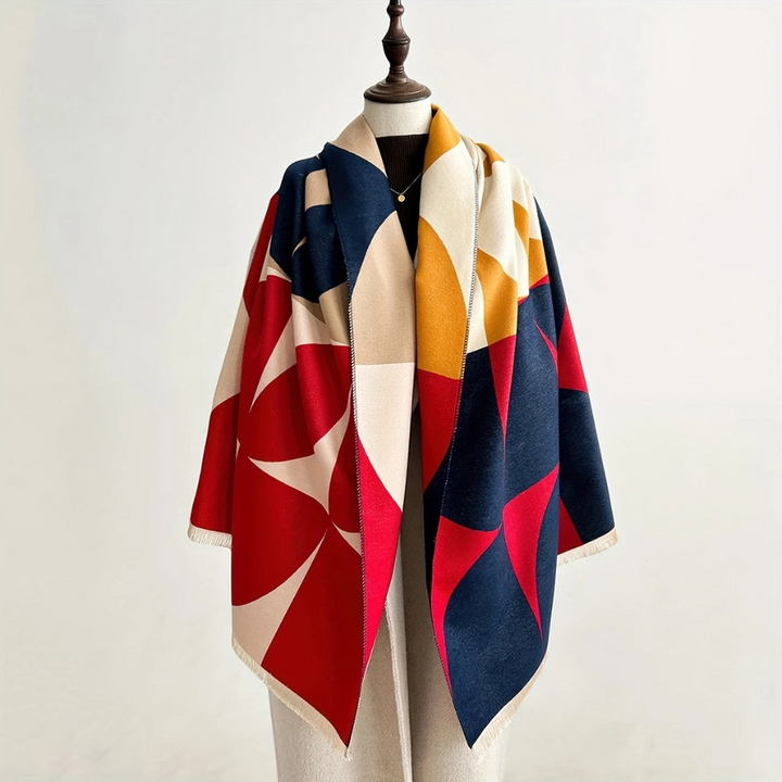 Bufanda Poncho Reversible