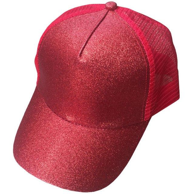 Gorra de béisbol práctica para cola de caballo