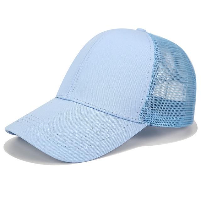 Gorra de béisbol práctica para cola de caballo