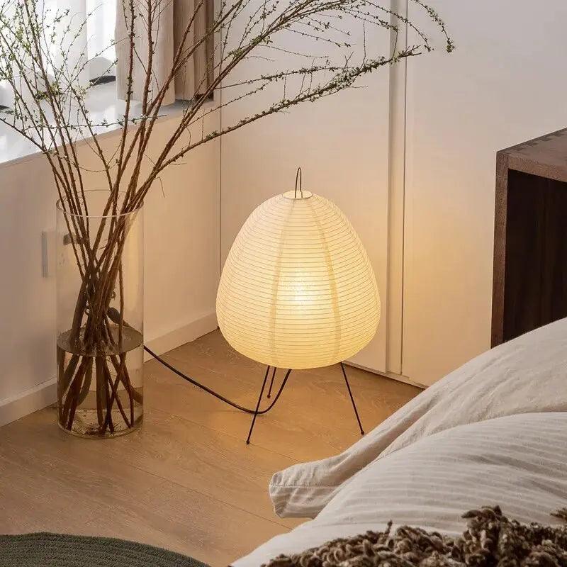 HikariZen | Lámpara de Mesa Japonesa con Diseño Moderno
