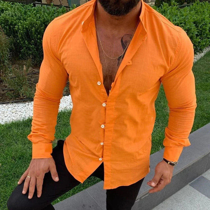 Camisa de Lino Lisa para Hombre: Frescura y Estilo Atemporal para el Verano
