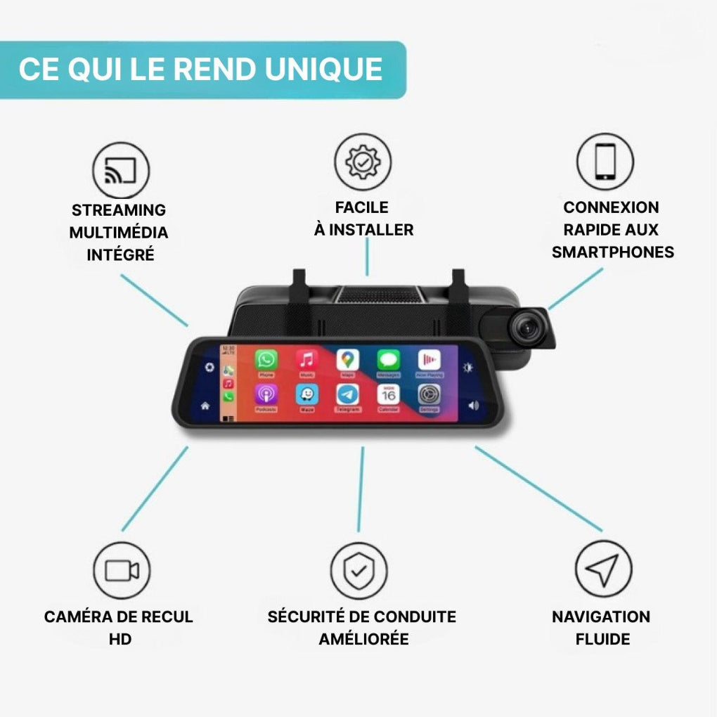 Espejo Retrovisor DashCam CarPlay