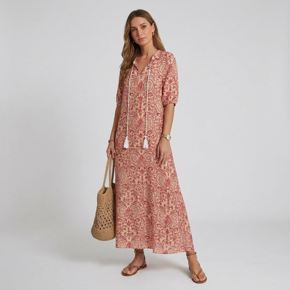 Vestido bohemio largo para mujer