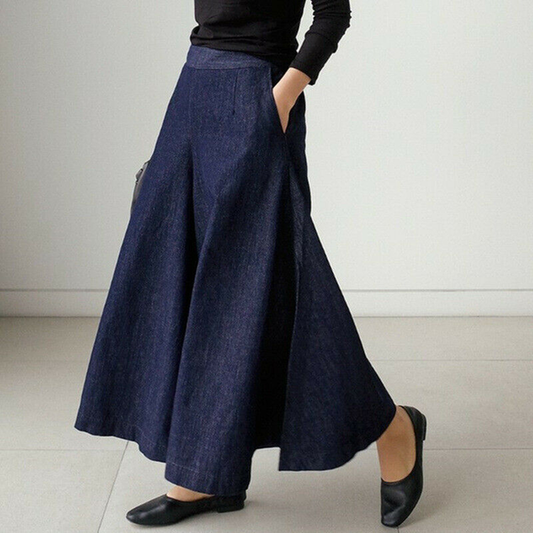 Pantalones anchos de mujer