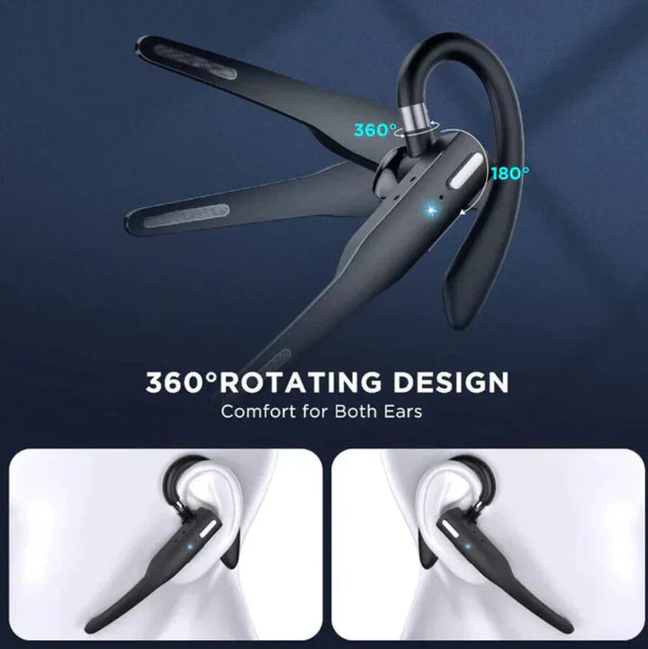 Auriculares Bluetooth 5.1 con Cancelación de Ruido y Micrófonos Duales para Hombres