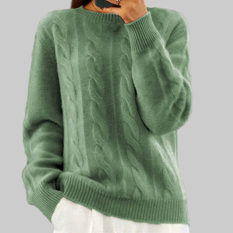 Suéter de Tricot Cálido para Mujeres – Pieza Acogedora para Capas