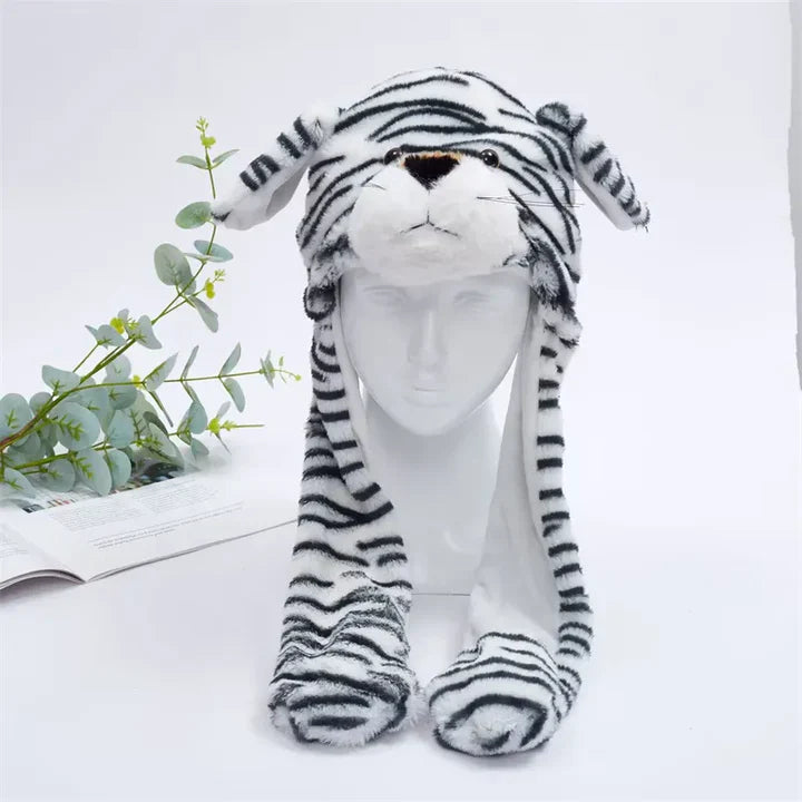 Simpático gorro con orejas móviles para divertirse y abrigarse