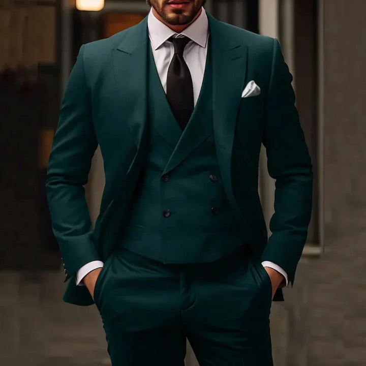 Conjunto de traje de tres piezas para hombres