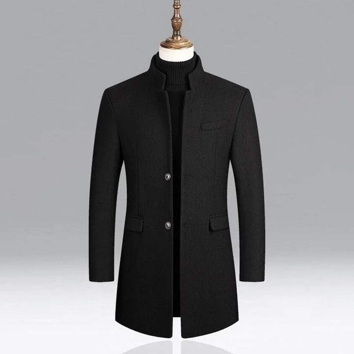 Abrigo Clásico Elegante de Lana para Hombre Capa Formal Timeless