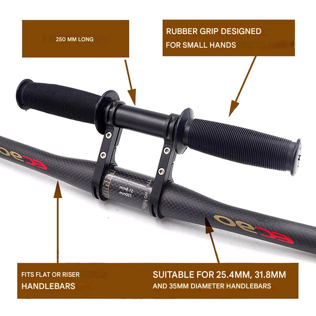 Manillar de bicicleta para niños y asiento infantil ajustable: combinación de paseo familiar