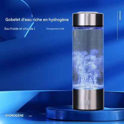 Botella generadora de agua de hidrógeno portátil