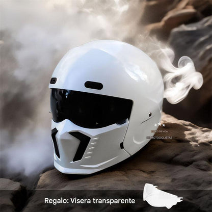 Casco de motocicleta: homologado por DOT y ECE, aspecto atemporal