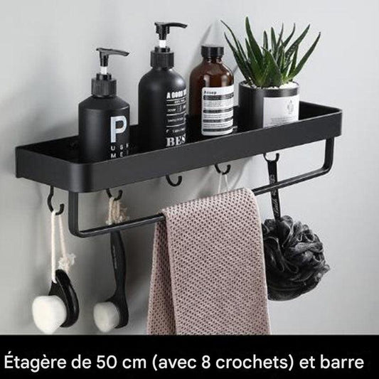 Estante de pared de aluminio Black Space
