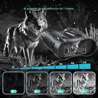 Prismáticos de visión nocturna Ultra HD con infrarrojos