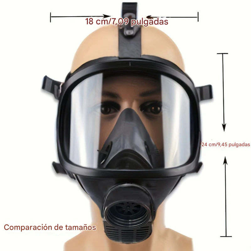 Máscara de gas táctica con filtro de 40 mm