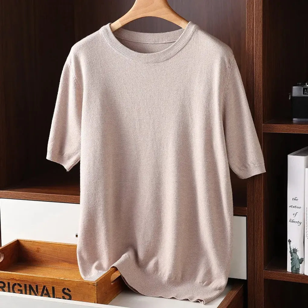 Camiseta de cuello redondo para hombre: básicos de alta gama para el día a día