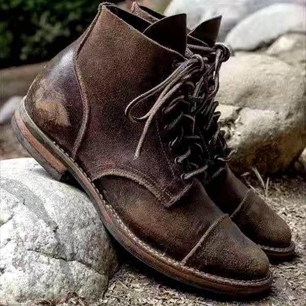 Botas de cordones vintage para hombre