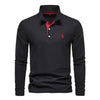 Polo de manga larga para hombre