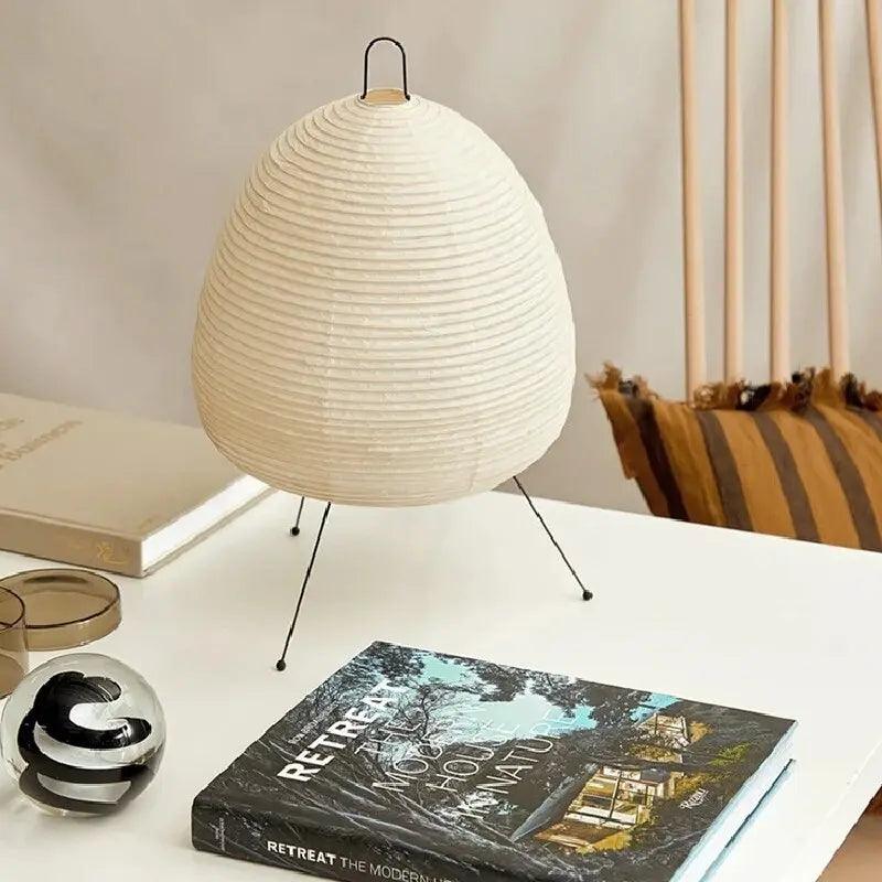 HikariZen | Lámpara de Mesa Japonesa con Diseño Moderno