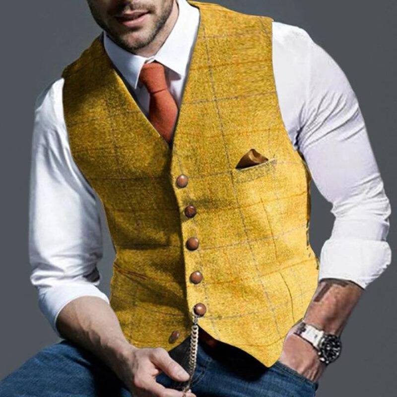 Chaleco a Cuadros para Hombres – Elegante con Apelación Versátil