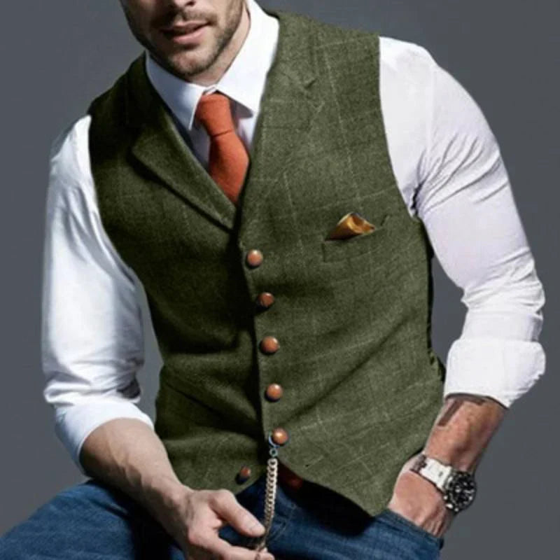 Chaleco a Cuadros para Hombres – Elegante con Apelación Versátil