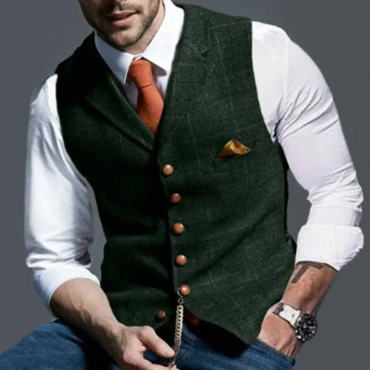 Chaleco a Cuadros para Hombres – Elegante con Apelación Versátil