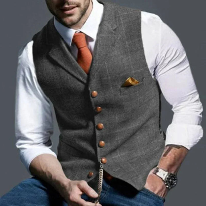 Chaleco a Cuadros para Hombres – Elegante con Apelación Versátil