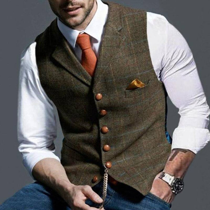 Chaleco a Cuadros para Hombres – Elegante con Apelación Versátil