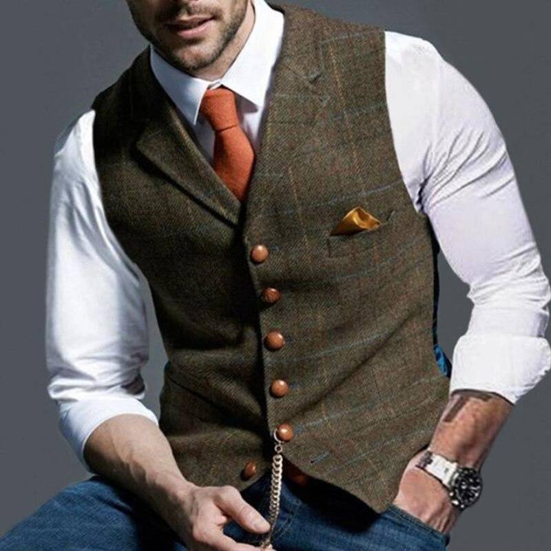 Chaleco de cuadros para hombre: elegante y versátil