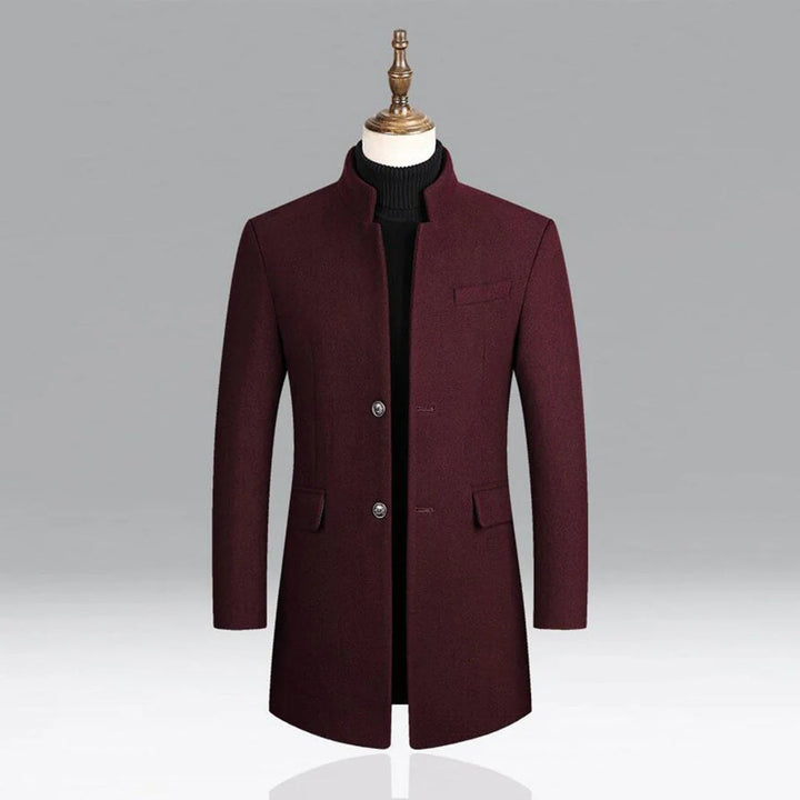 Abrigo Clásico Elegante de Lana para Hombre Capa Formal Timeless