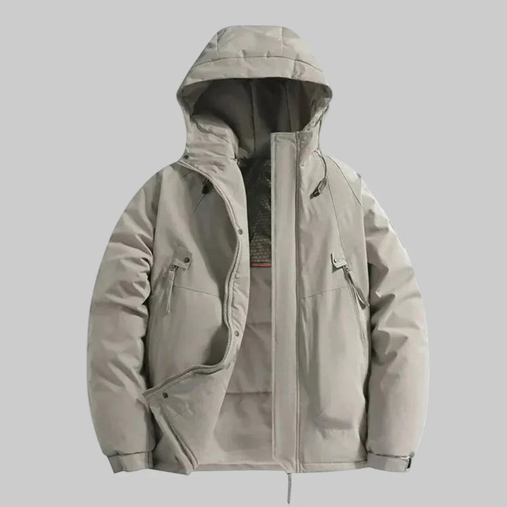 Chaqueta Aislada con Capucha para Hombres