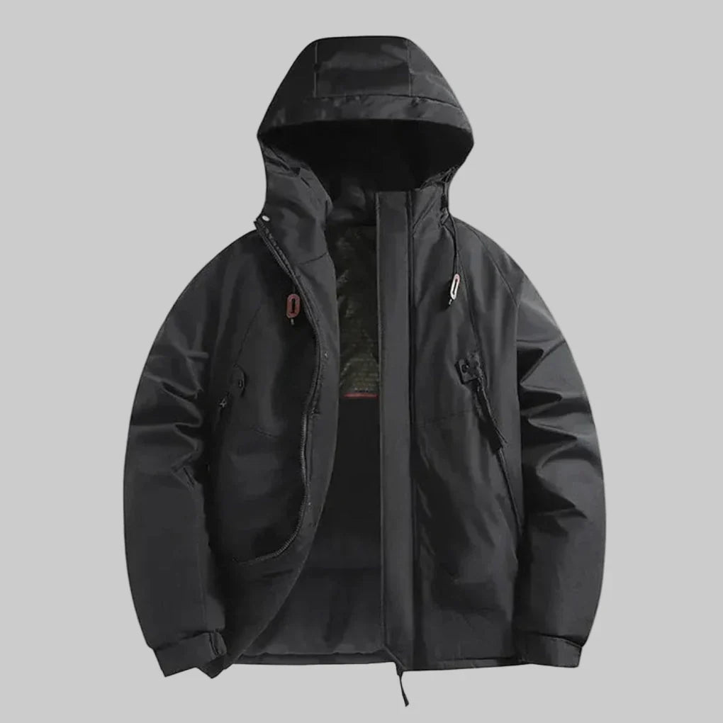 Chaqueta Aislada con Capucha para Hombres