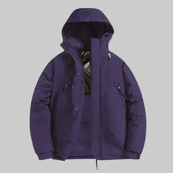 Chaqueta Aislada con Capucha para Hombres