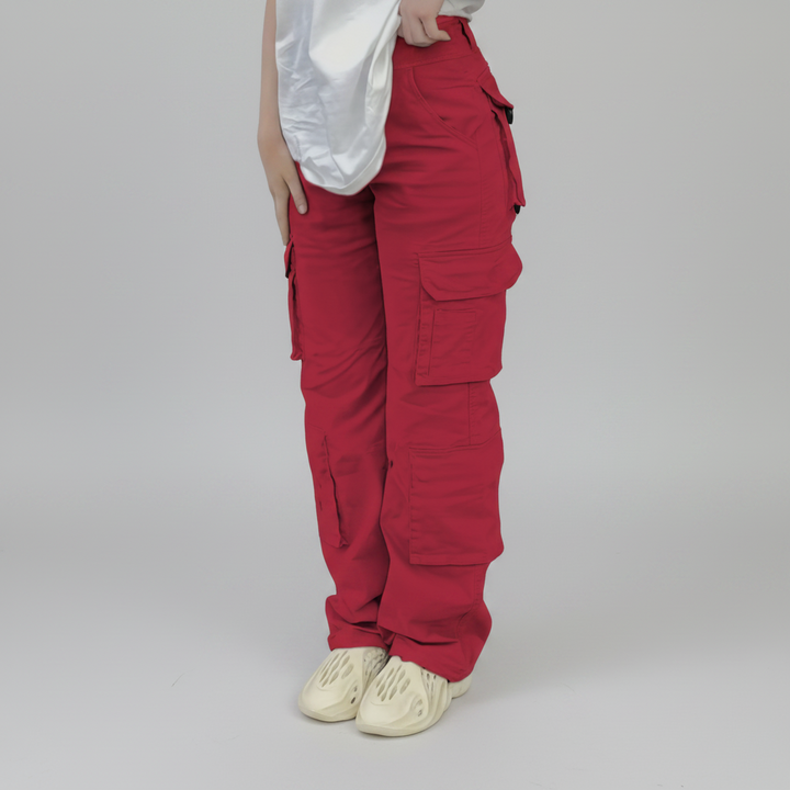 Pantalones Cargo de Cintura Alta para Mujeres