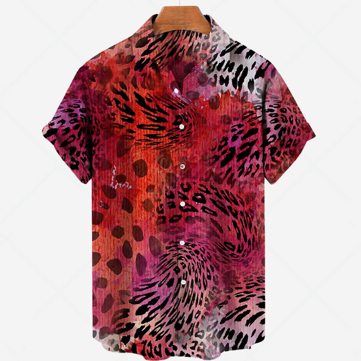 Camisa informal de manga corta con estampado: estilo desenfadado para cualquier ocasión