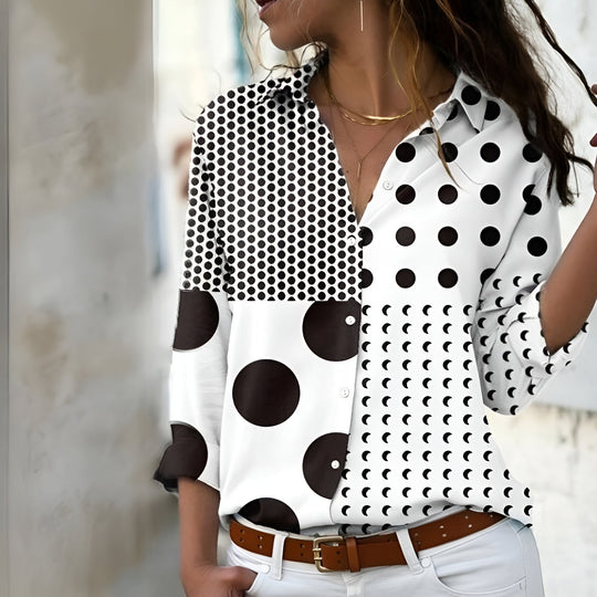 Trista – Blusa Casual Patrón para Mujer | Estilo Sin Esfuerzo