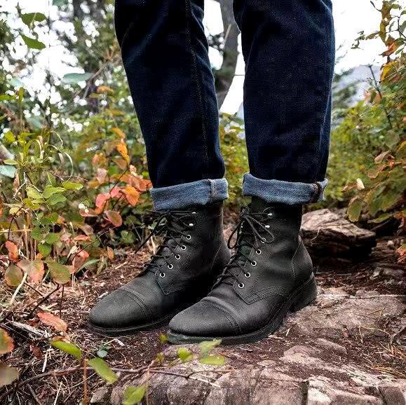 Botas de cordones vintage para hombre
