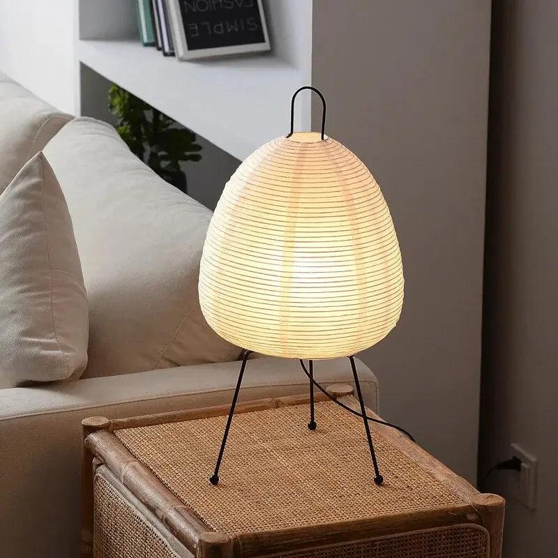 HikariZen | Lámpara de Mesa Japonesa con Diseño Moderno